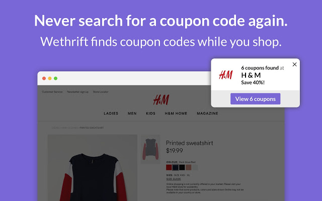 Wethrift – Coupons, Promos, Discount Codes