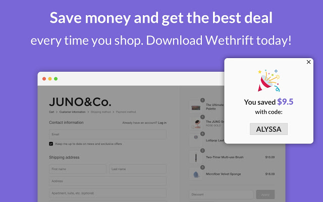 Wethrift – Coupons, Promos, Discount Codes