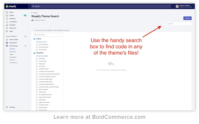 Shopify Theme Search by Bold