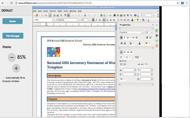 OpenOffice Writer在线为Word文档