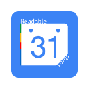 Google Calendar with Readable Fonts