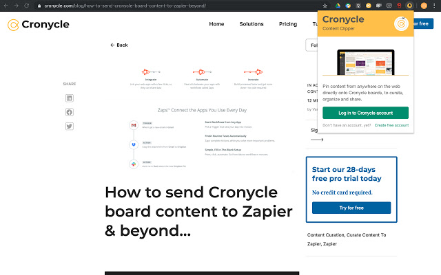 Content Clipper by Cronycle