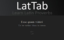 LatTab - Learn Latin Proverbs