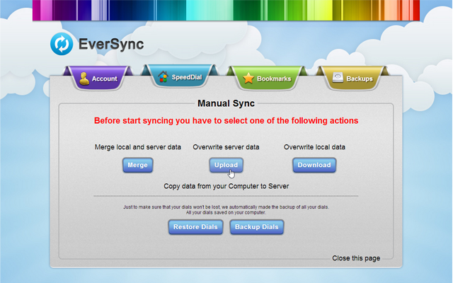 EverSync – Sync bookmarks, backup favorites