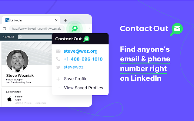 Find anyone’s email – Contact Out