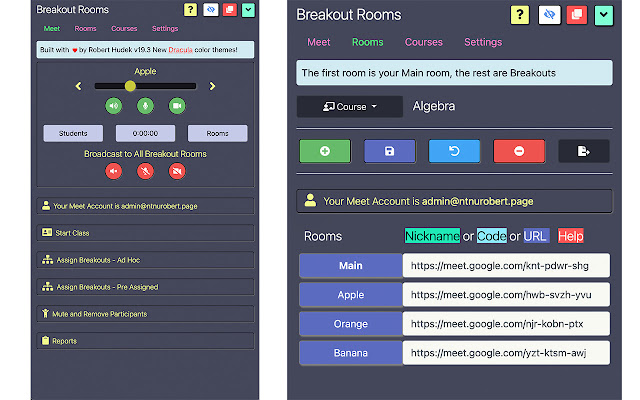 Google Meet Breakout Rooms by Robert Hudek