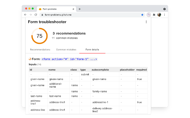 Form Troubleshooter