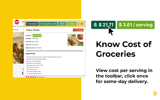 Recipe Cart | Viewer & Grocery Assistant