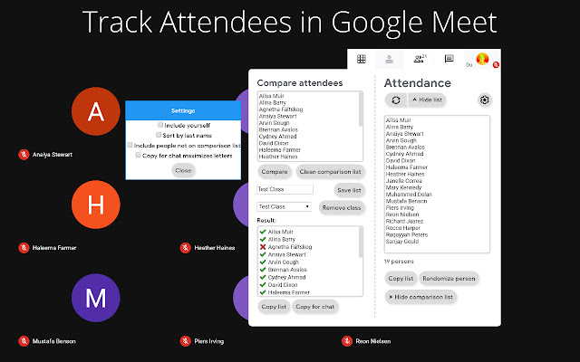 Google Meet Attendees & Breakout Rooms