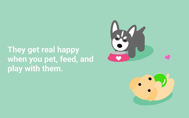 Happy dog – virtual pet for you and friends