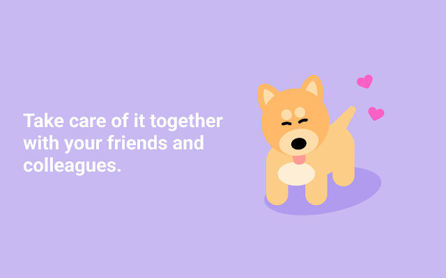 Happy dog – virtual pet for you and friends