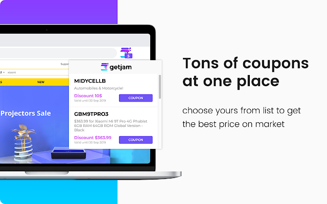 GetJam – find Coupons and Promo codes