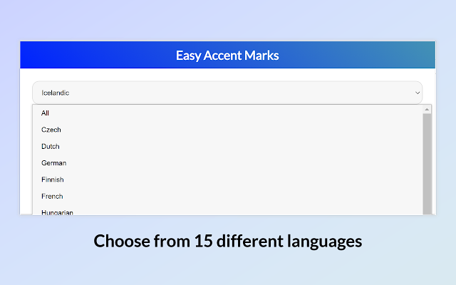 Easy Accent Marks