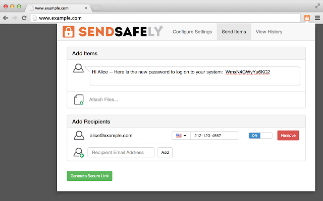 SendSafely Encryption for Chrome and Gmail