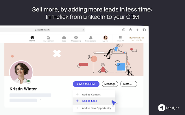 Leadjet – Make your CRM work on LinkedIn