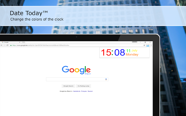 Date Today for Google Chrome