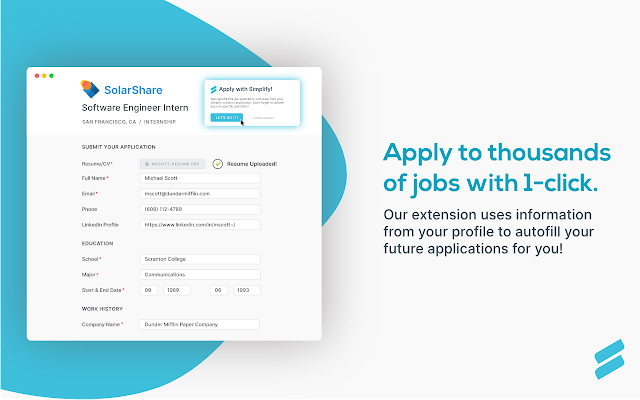 Simplify – Autofill your job applications