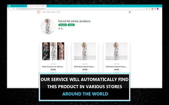 Product search by image