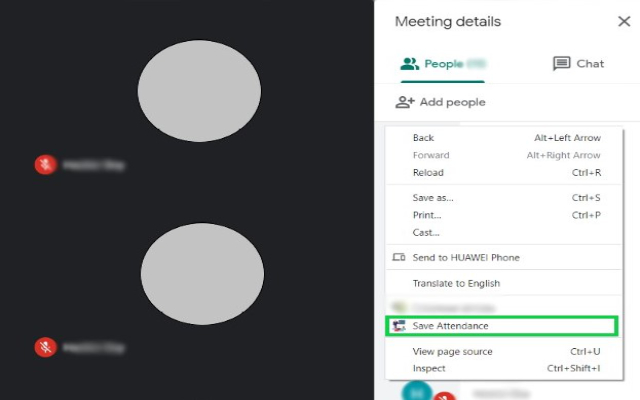 Google Meet Attendance