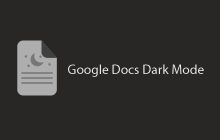 Google Docs Dark Mode