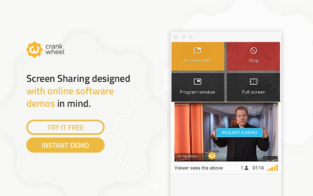 CrankWheel Screen Sharing