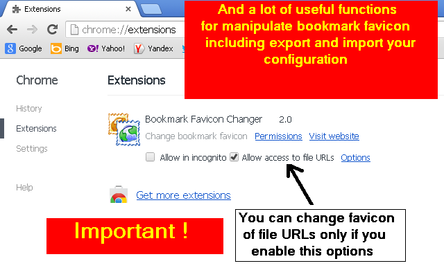 Bookmark Favicon Changer