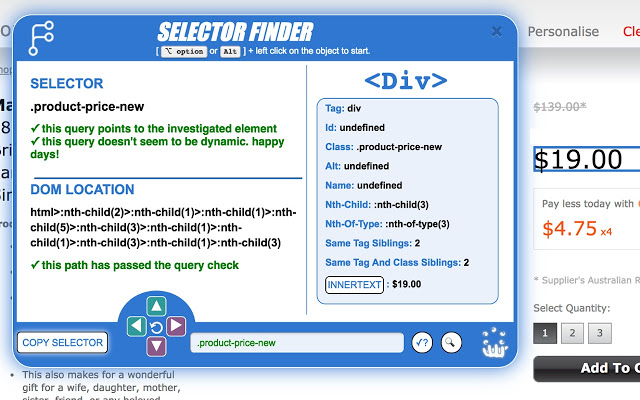 Selector Finder