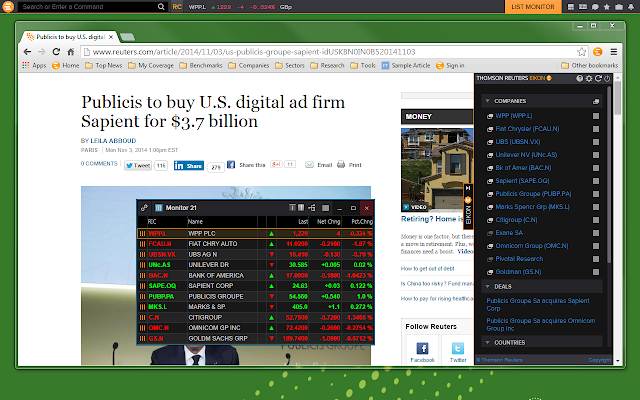 Thomson Reuters Eikon