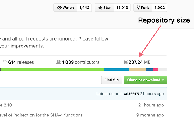 GitHub Repository Size