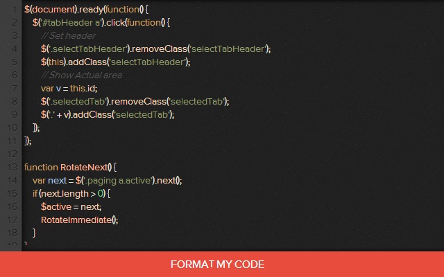 Code Formatter