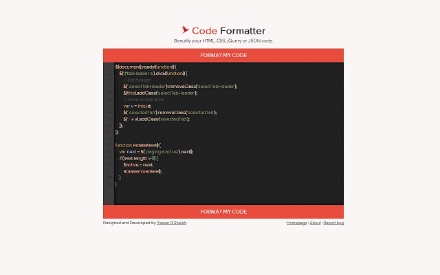 Code Formatter