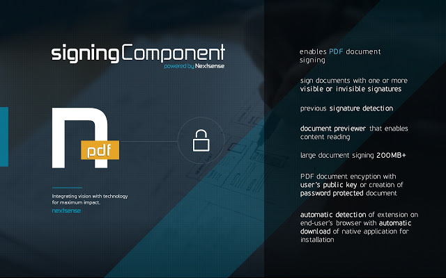 Nextsense PDF Signing Component