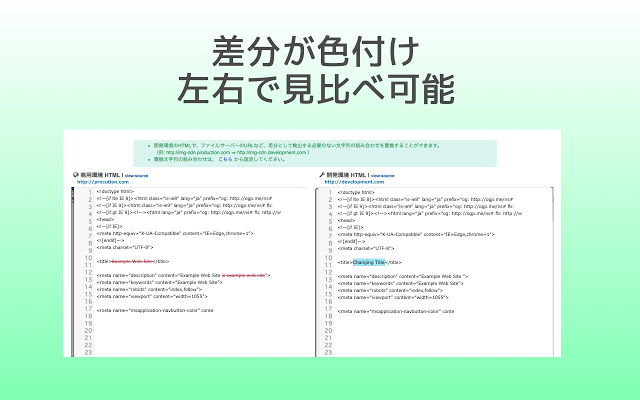 HTML Diff Check Tool