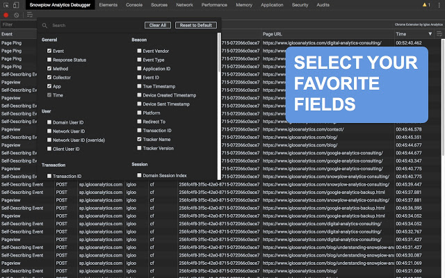 Snowplow Analytics Debugger