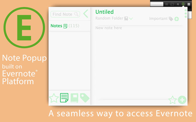 Note Popup on Evernote® Platform