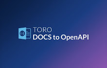 TORO Docs to OpenAPI