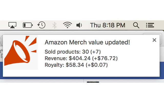 MerchAlerts Notifications for Merch By Amazon