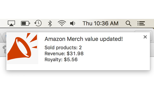 MerchAlerts Notifications for Merch By Amazon