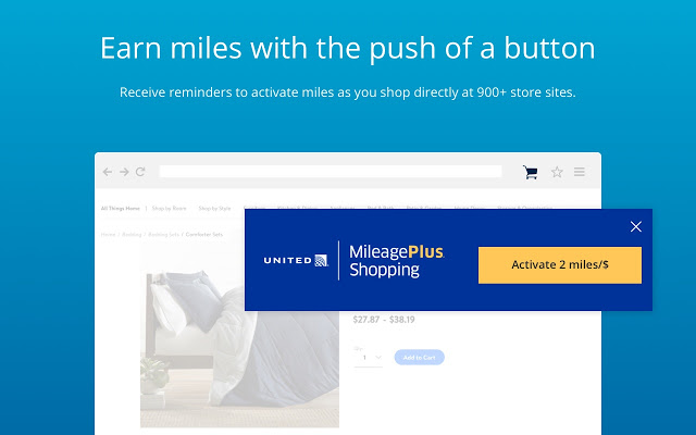 MileagePlus® Shopping button