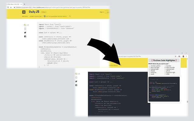 Medium Code Highlighter