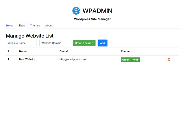 WPADMIN : WordPress Site Manager