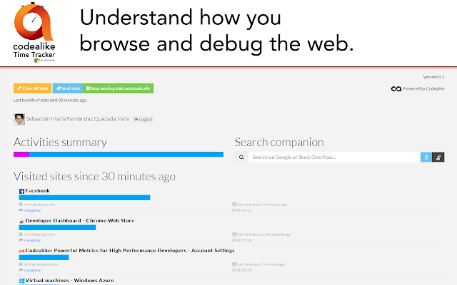 Codealike time tracker