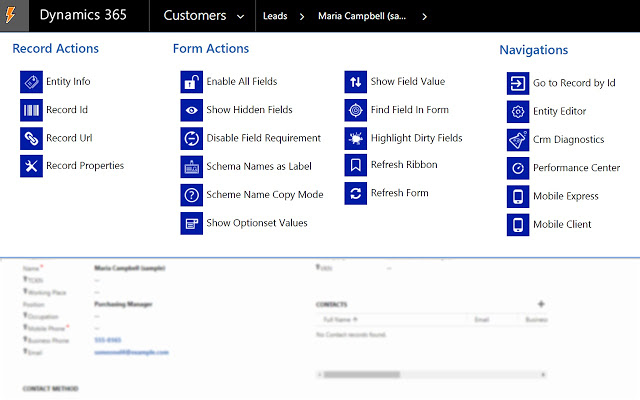 Dynamics CRM Power Pane