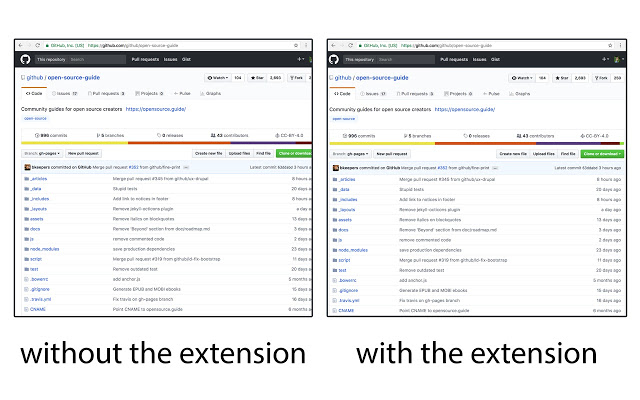 GitHub Responsive Width Layout