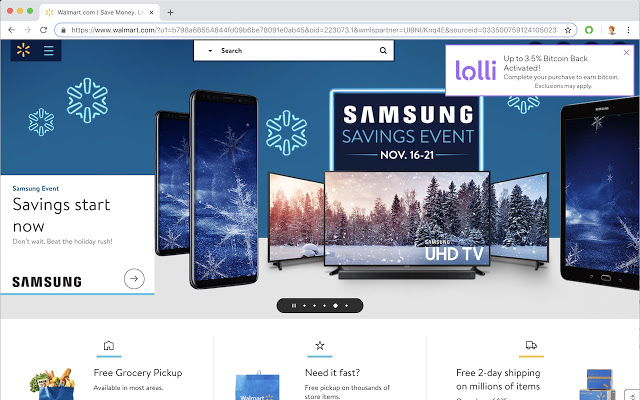 Lolli: Earn Bitcoin When You Shop