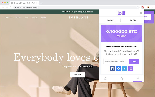 Lolli: Earn Bitcoin When You Shop