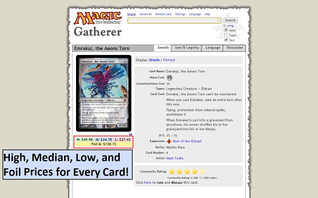 MTG Price Gatherer