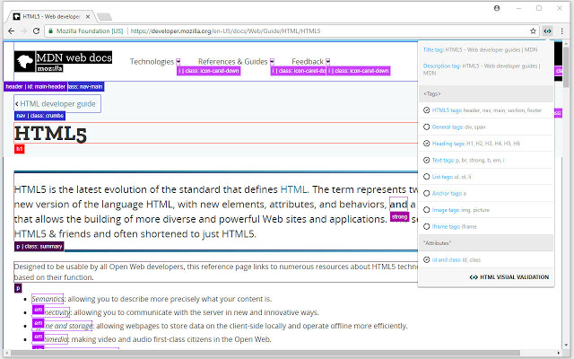 HTML Visual Validation