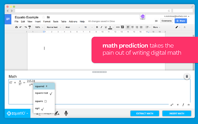 EquatIO – Math made digital