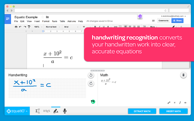 EquatIO – Math made digital